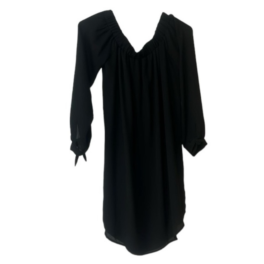 Express long sleeve off the shoulder dress